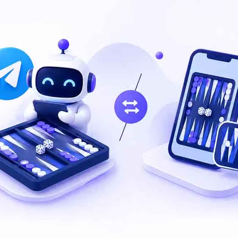 تفاوت ربات تلگرام تخته نرد با اپلیکیشن تخته نرد